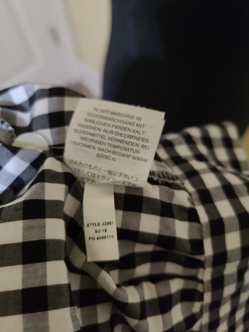 Madewell Black & White Gingham Wrap-Style Women’s Top Xxs